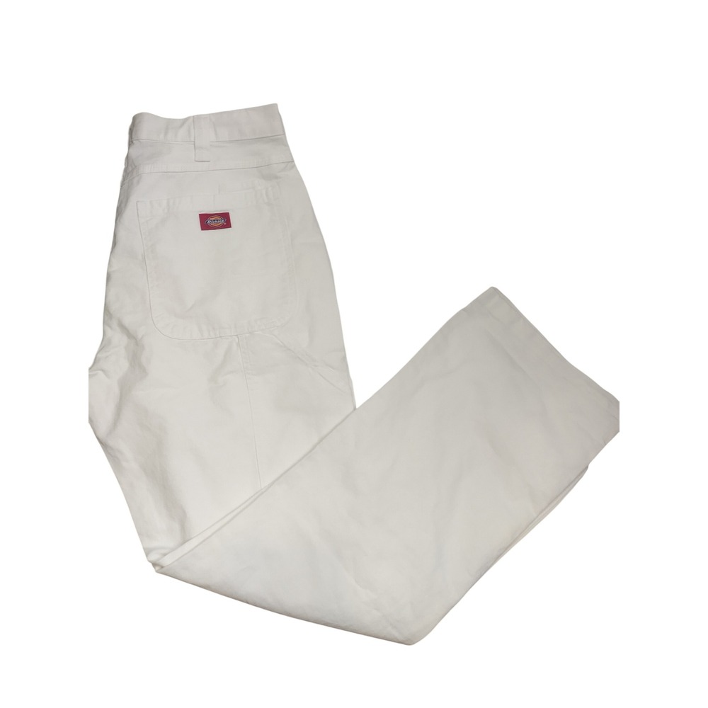 Dickies Mens White Utility Painter Pants Relaxed Straight Fit 36x32 NWT A861G0WH